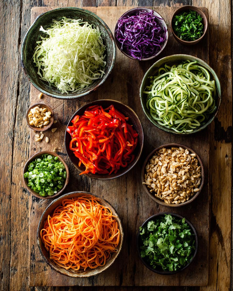 Delicious Asian Crunch Salad with Ginger Dressing - detail 1