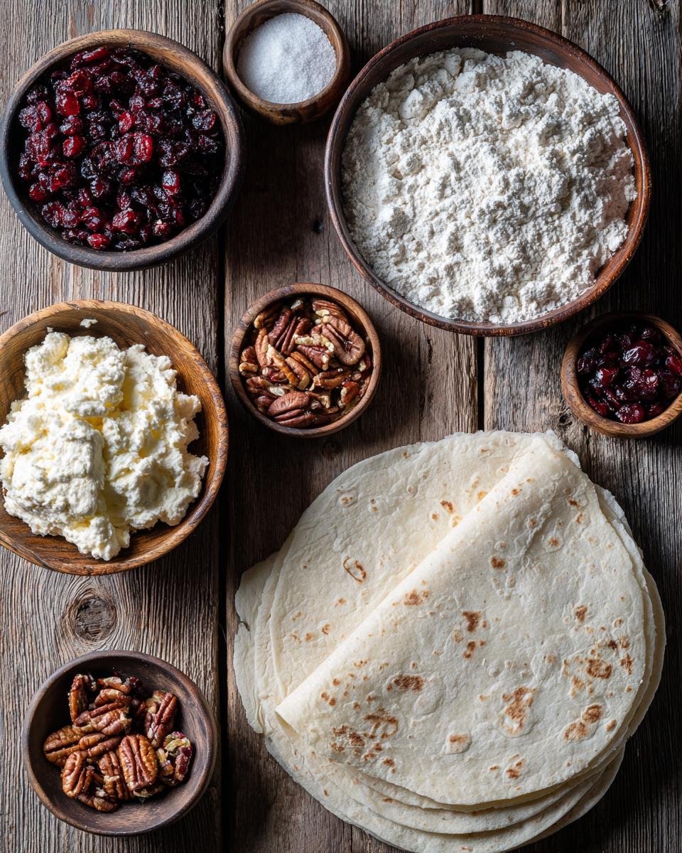 Festive Christmas Cranberry Roll Ups - detail 1