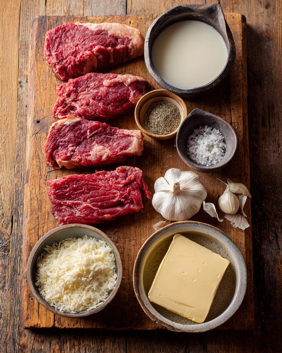 Juicy Steak with Creamy Garlic Sauce - detail 1
