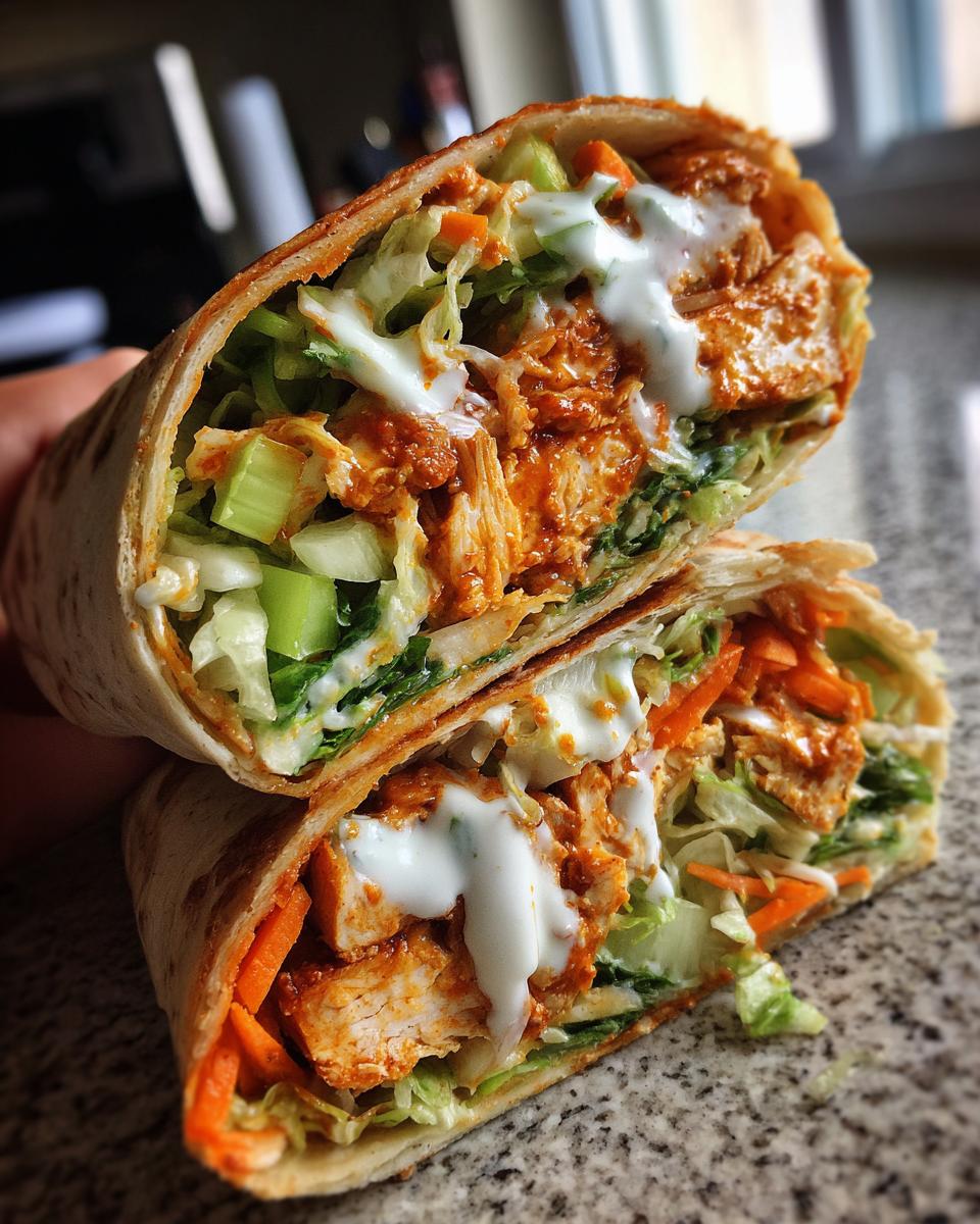 Buffalo Tofu Wrap - detail 2