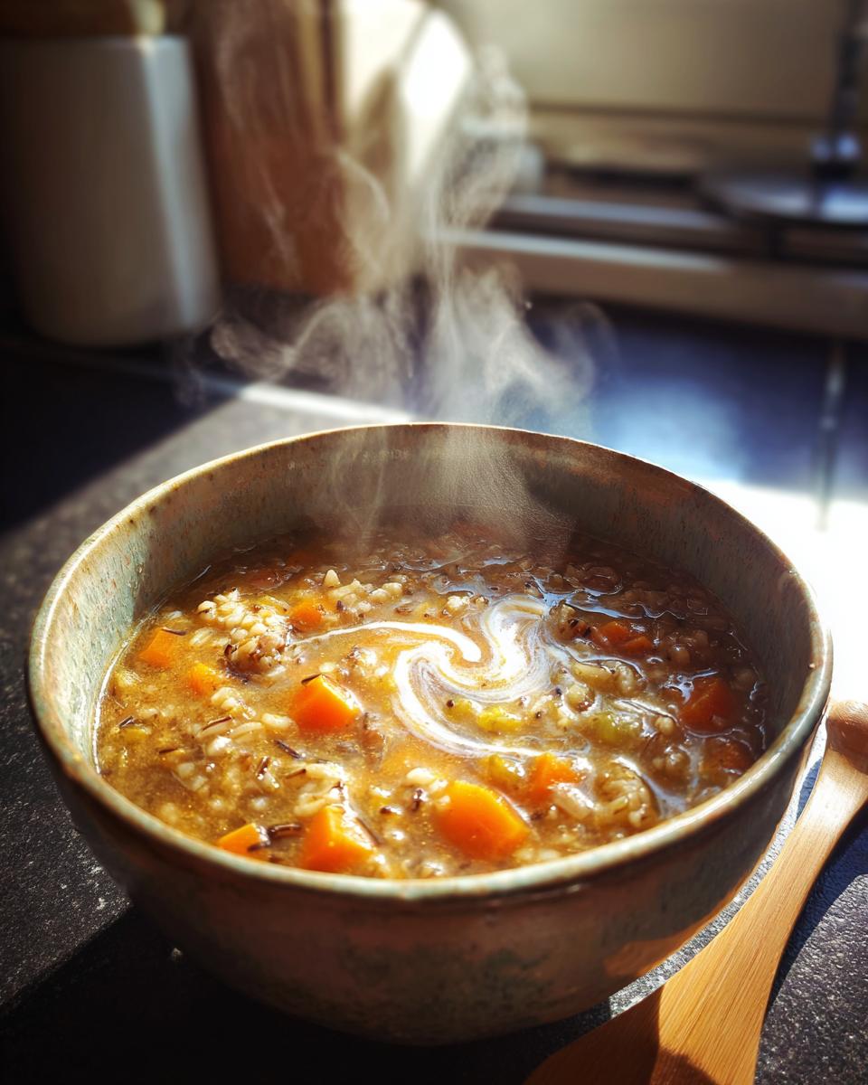 Cozy Autumn Wild Rice Soup - detail 2