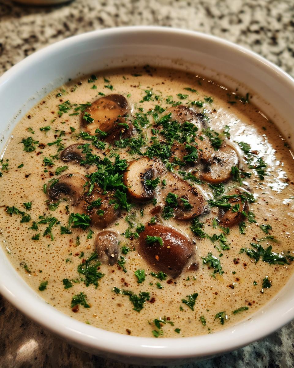 Creamy Mushroom Soup - detail 2