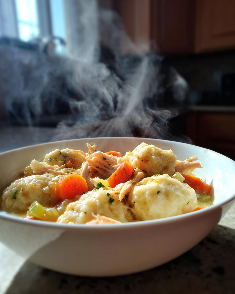 Crock Pot Chicken & Dumplings - detail 2