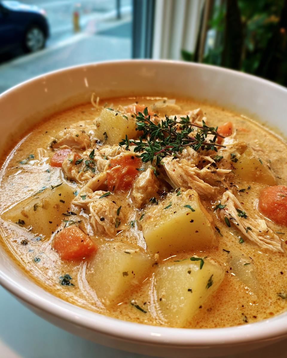 Crockpot Creamy Chicken and Potato Soup - detail 2