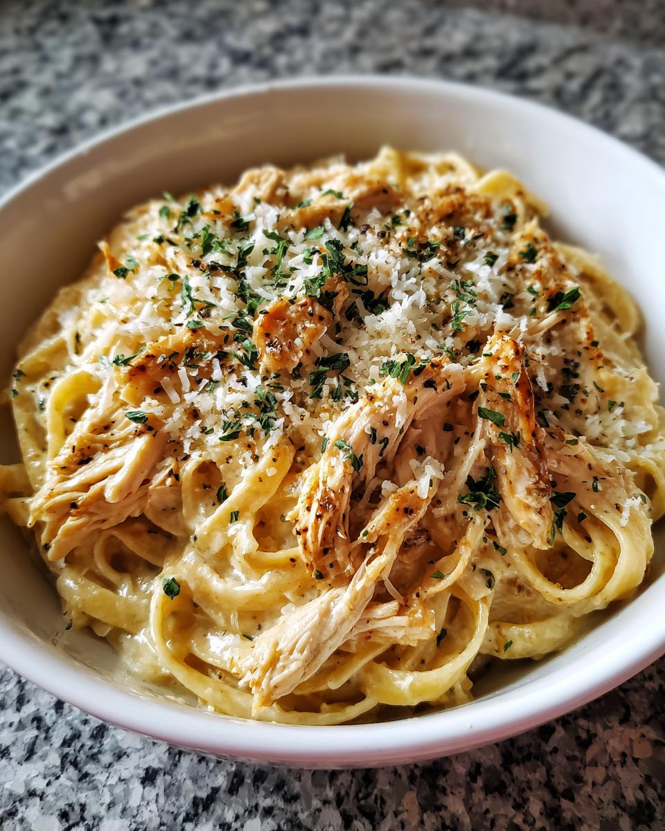 Crockpot Garlic Parmesan Chicken Pasta - detail 1