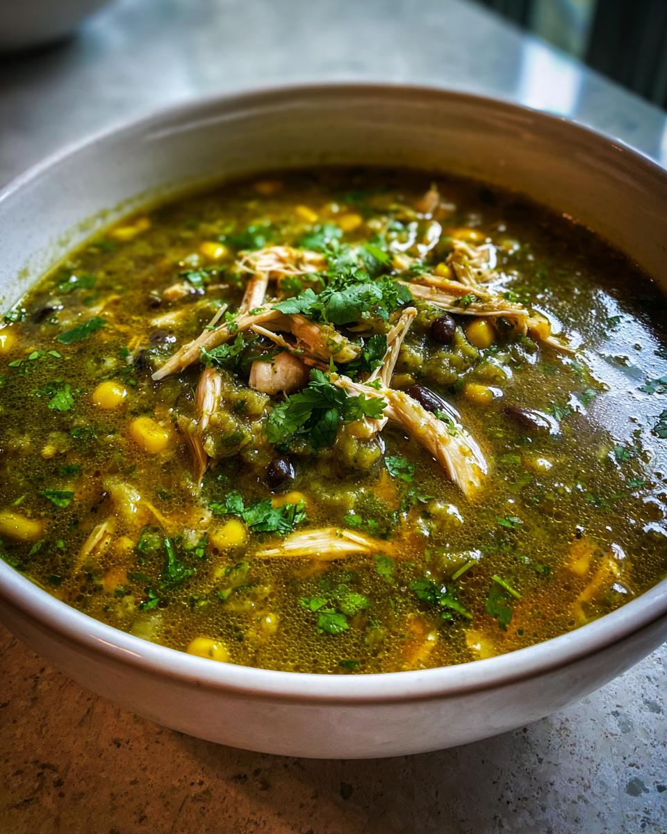 Green Enchiladas Chicken Soup - detail 2