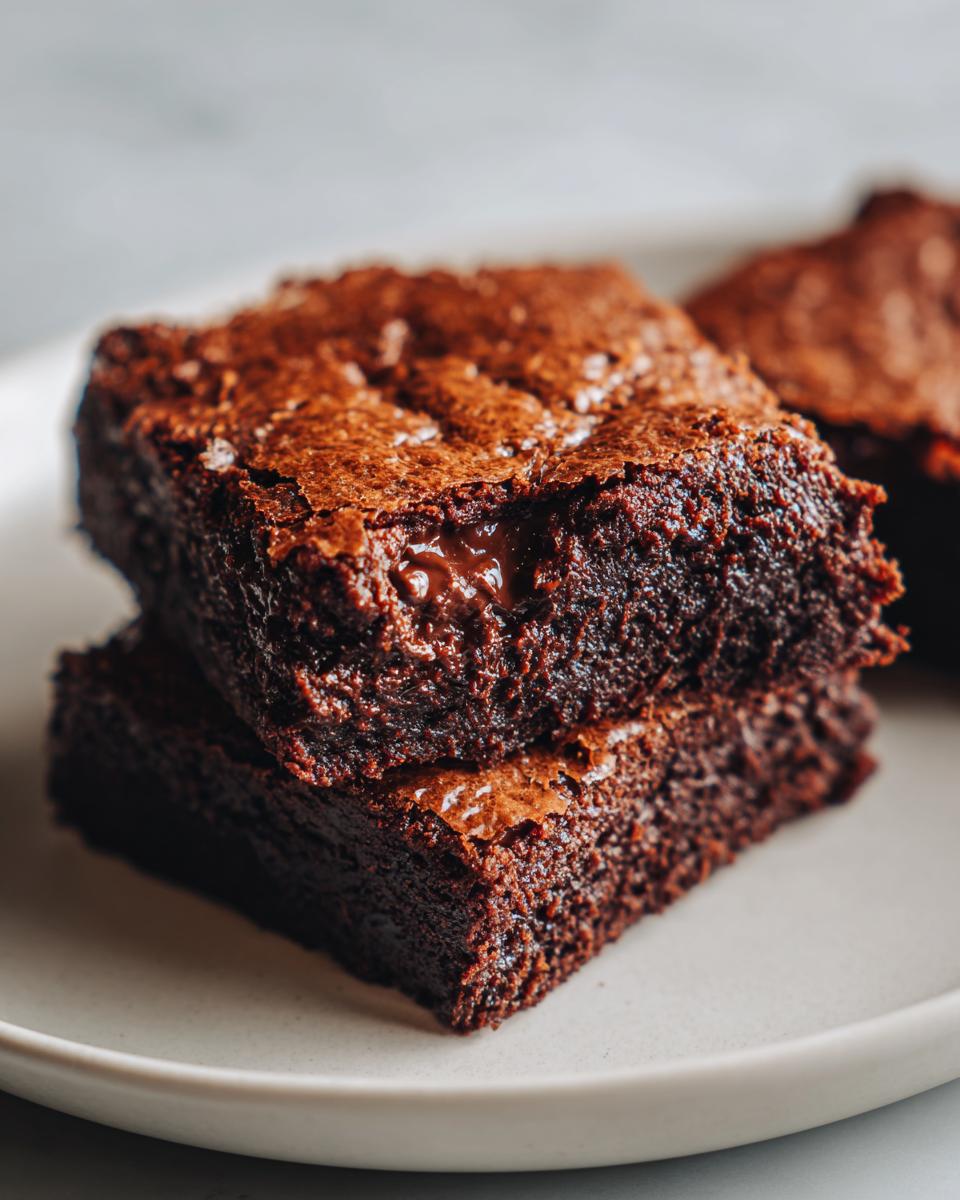 Homemade Vegan Brownies - detail 2