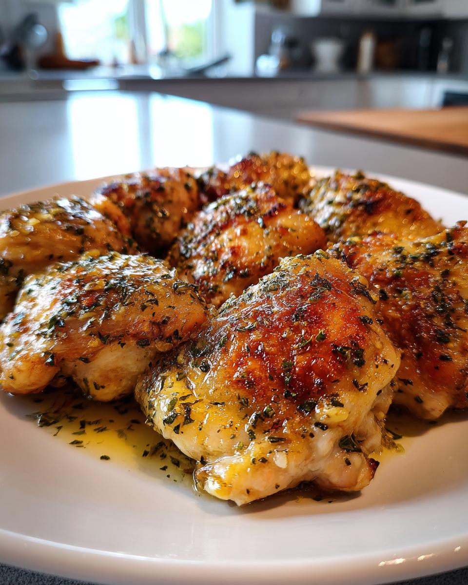 Lemon Garlic Chicken Thighs - detail 2