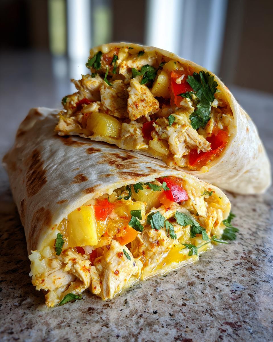 Pineapple Chicken Burritos - detail 2
