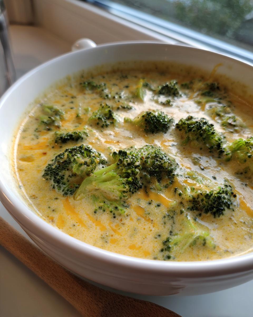 Slow Cooker Broccoli Cheese Soup - detail 2