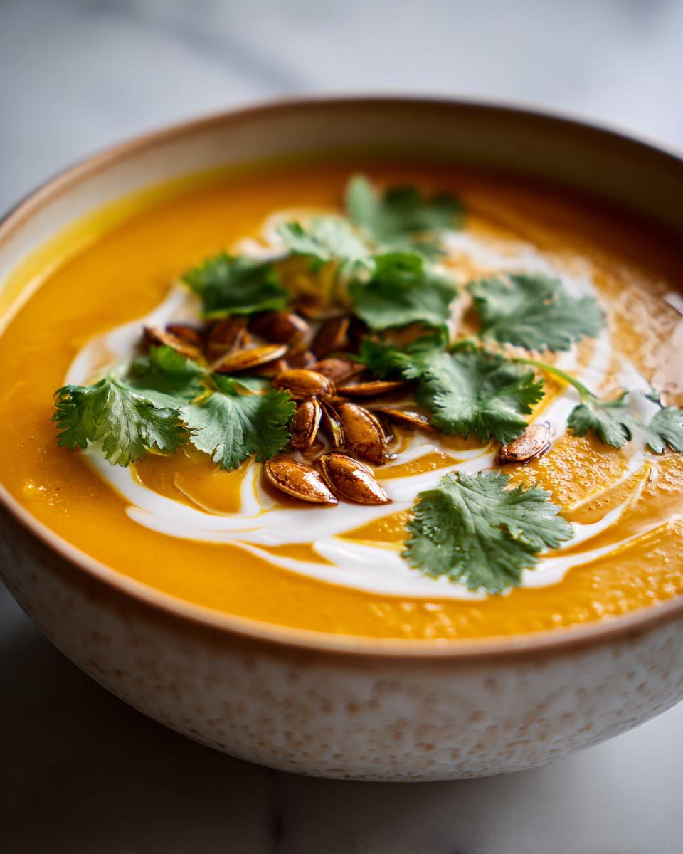 Spicy Butternut Squash and Sweet Potato Soup - detail 2