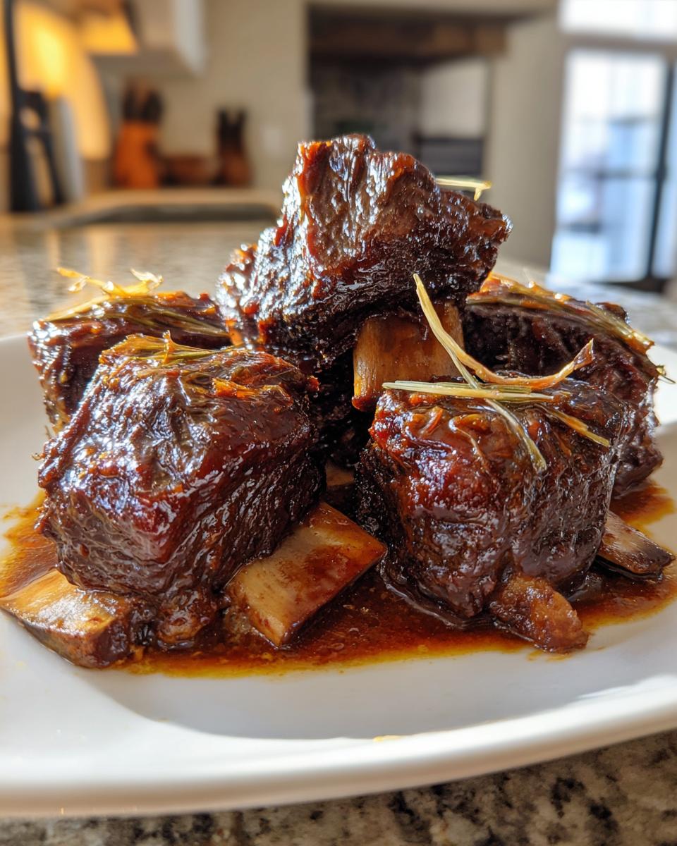 Tender Crockpot Beef Short Ribs - detail 2