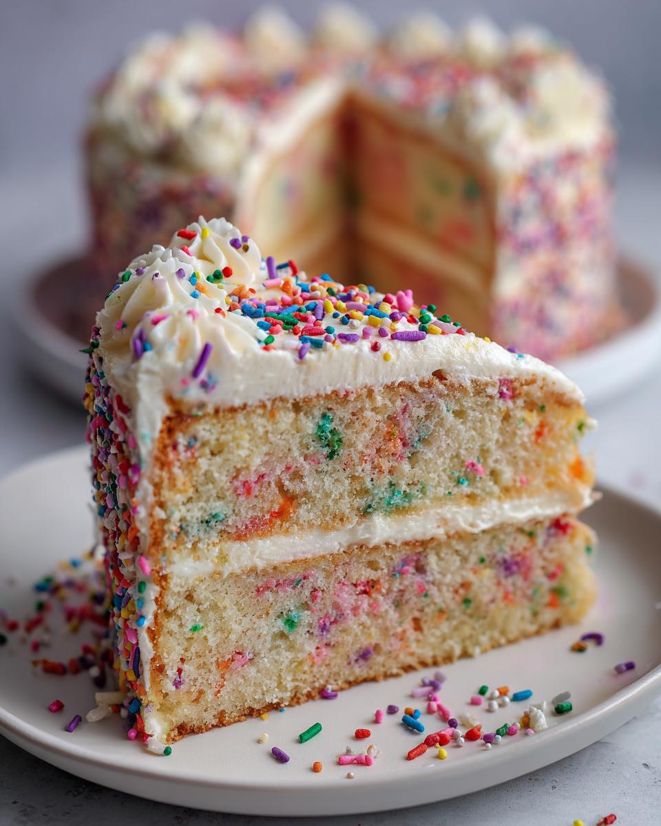 Vegan Funfetti Cake - detail 2