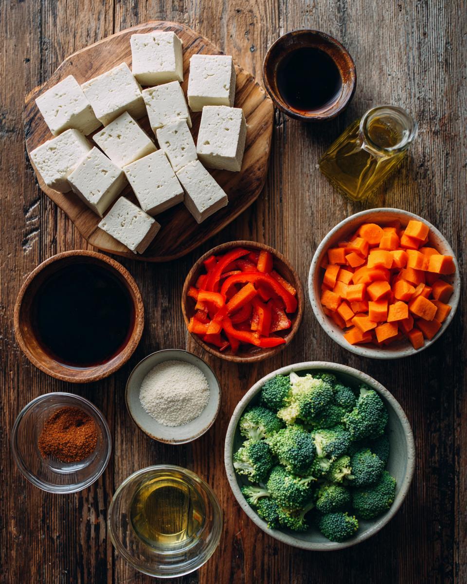 Baked Tofu and Veggie Bowls - detail 1