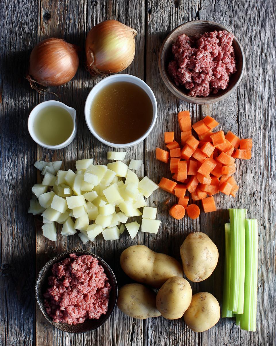 Hamburger Soup - detail 1