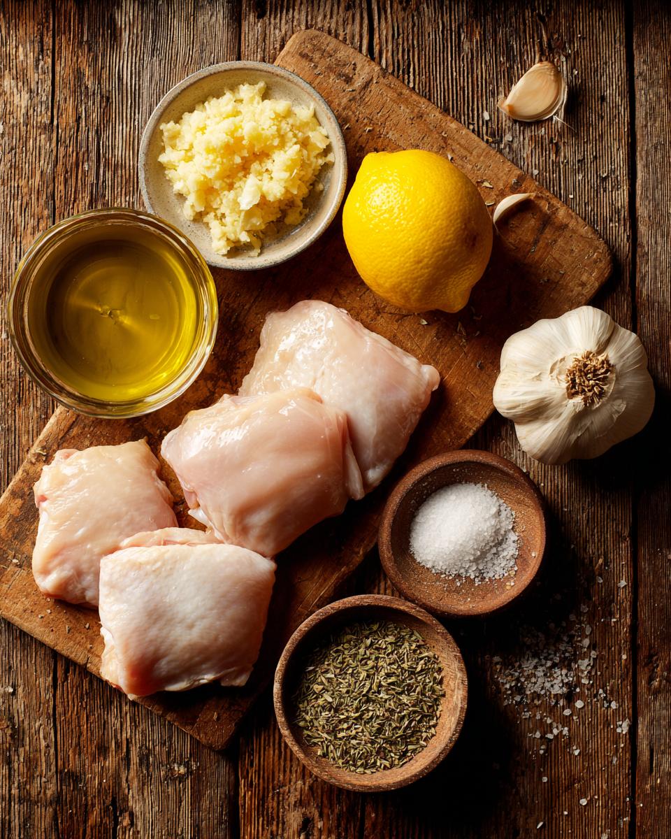 Lemon Garlic Chicken Thighs - detail 1