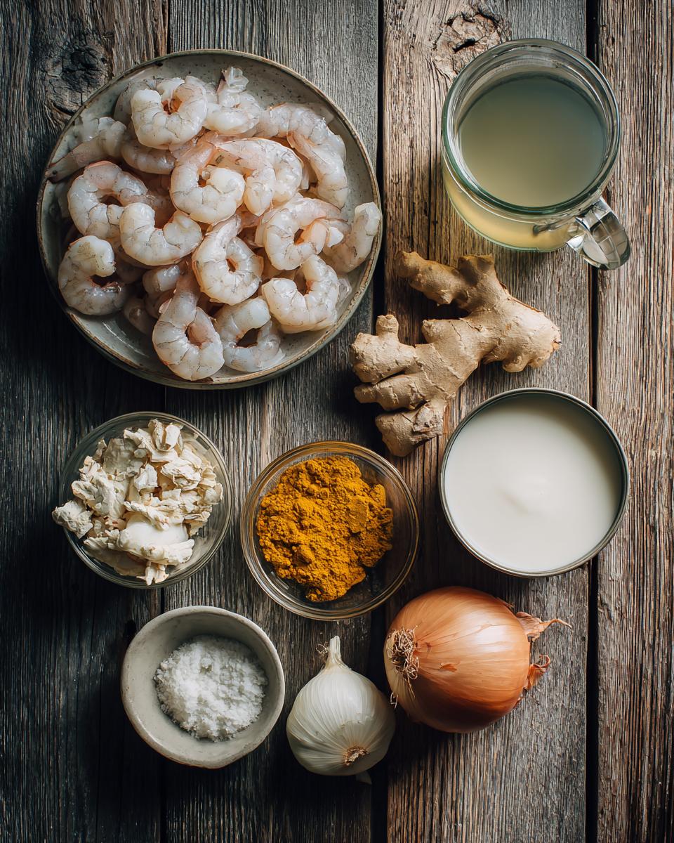 Shrimp and Coconut Curry Soup - detail 1
