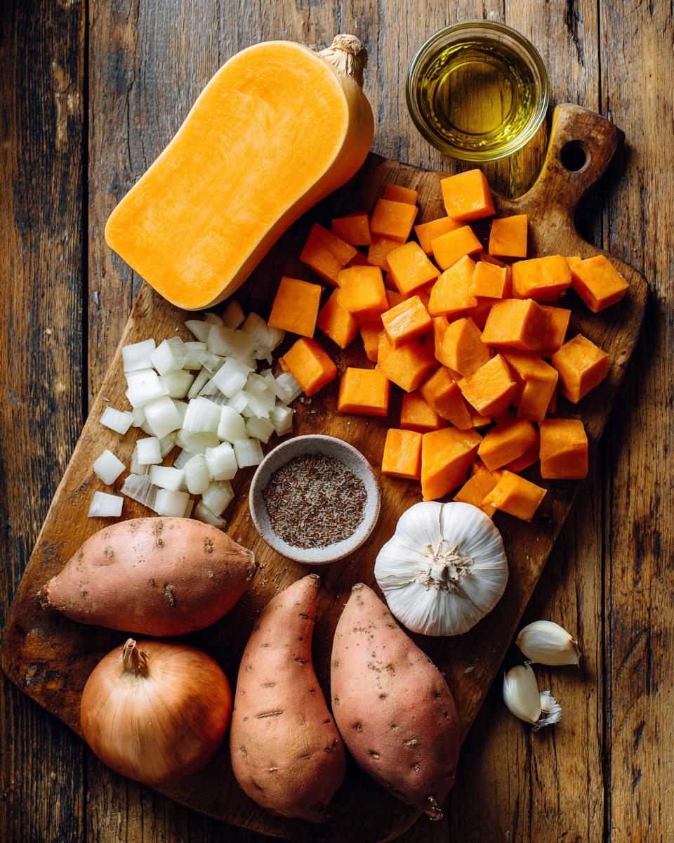 Spicy Butternut Squash and Sweet Potato Soup - detail 1