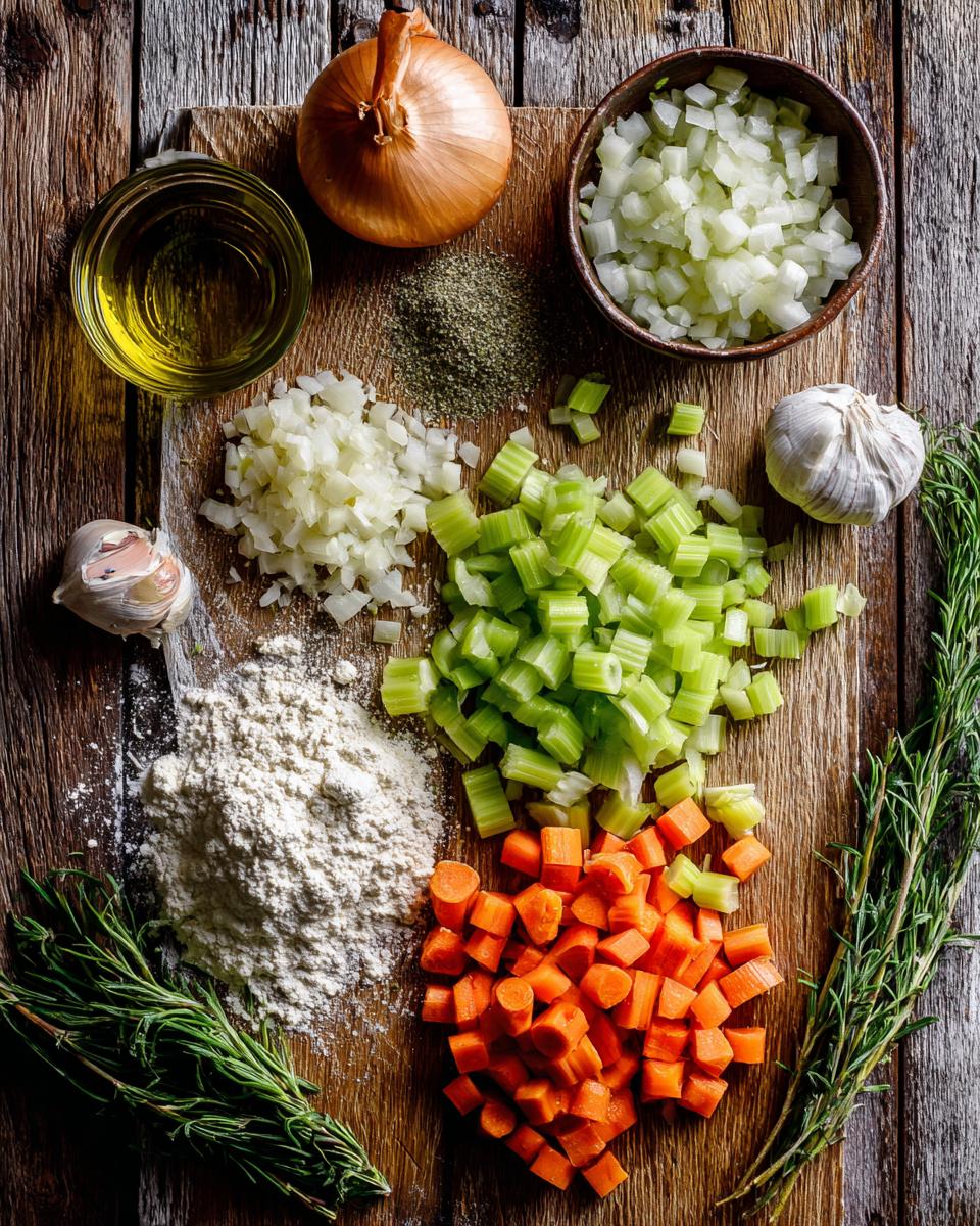 Veggie Pot Pie Soup - detail 1