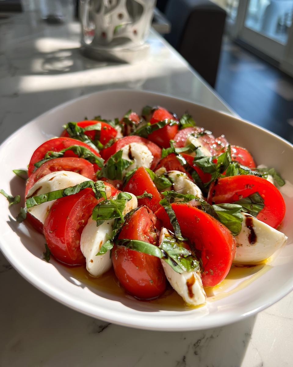 Caprese salad hearts - detail 2