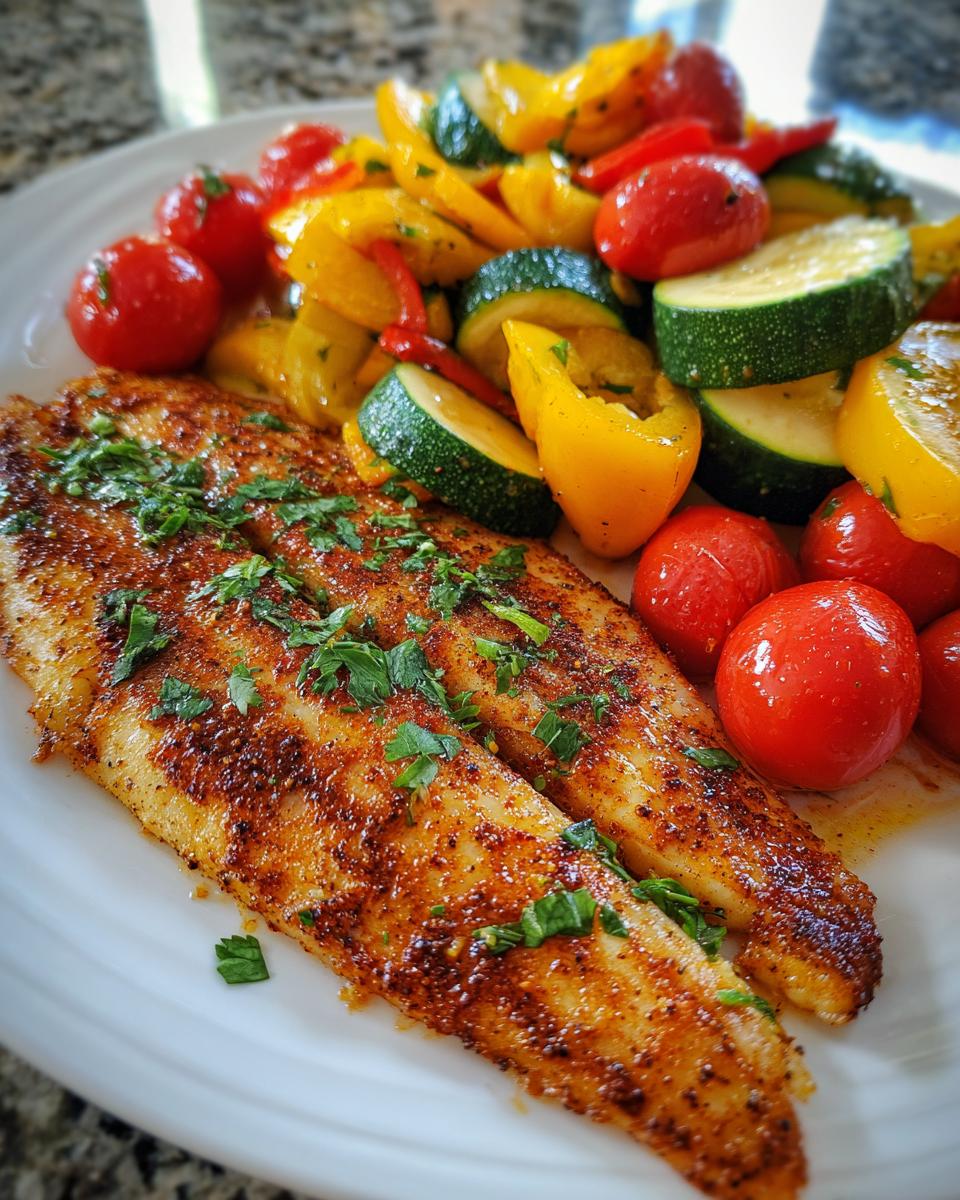 Chili-Lime Tilapia with Vegetables - detail 2