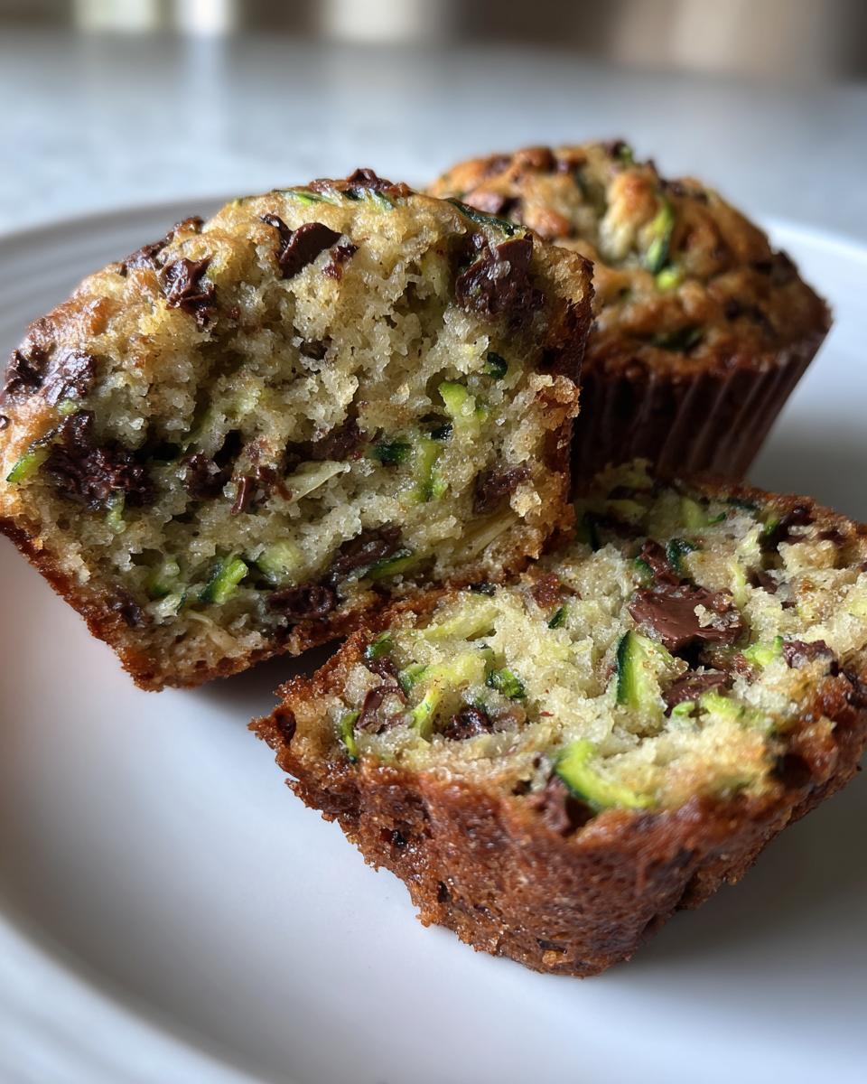 Chocolate Chip Zucchini Muffins - detail 2