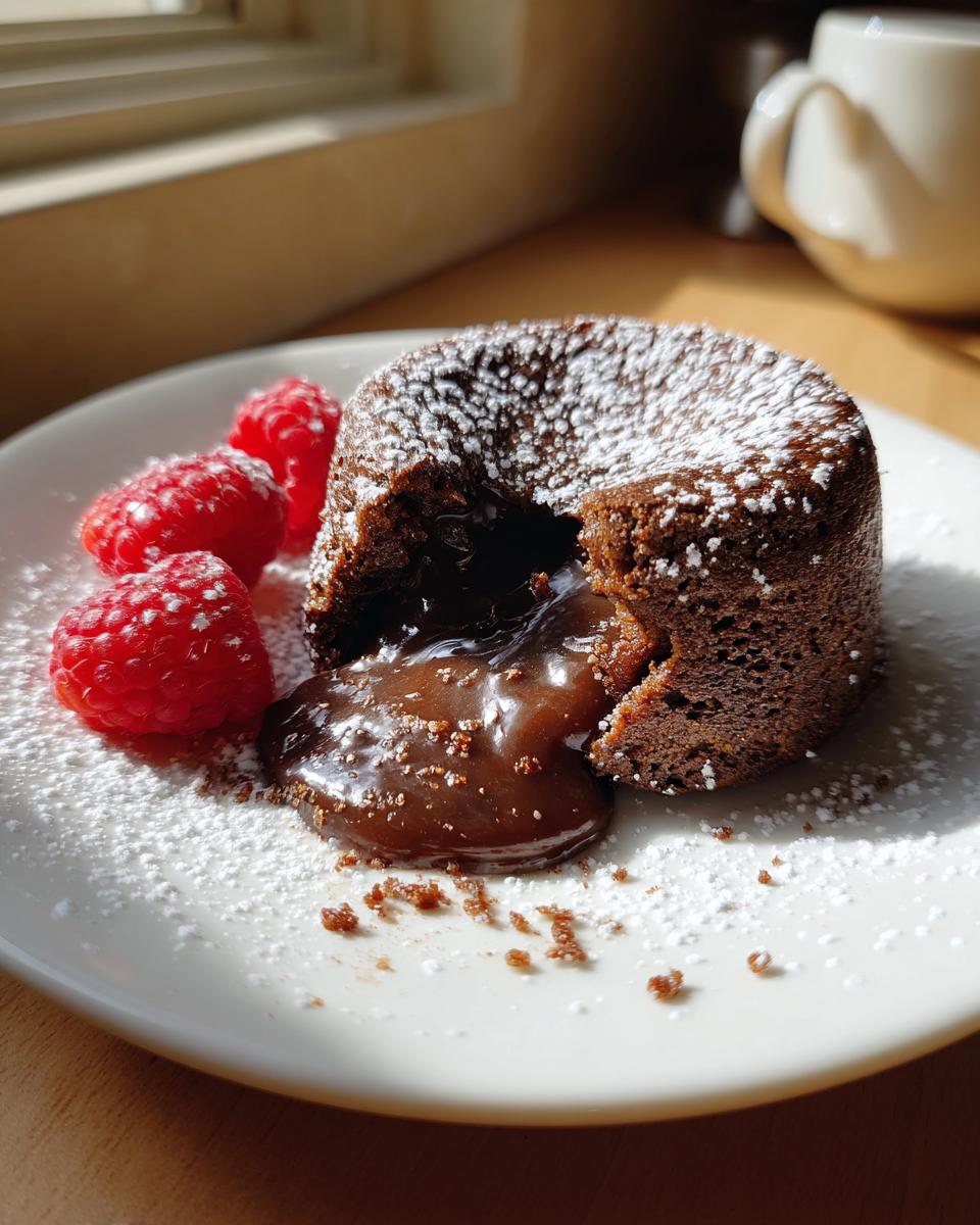 Chocolate lava cakes - detail 2