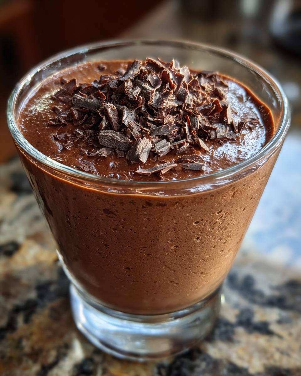 Chocolate mousse - detail 2