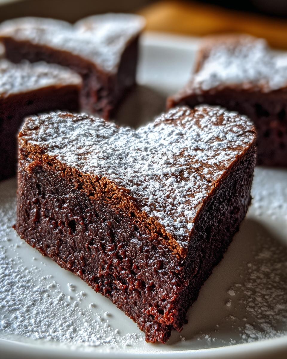 Heart-shaped brownies - detail 2