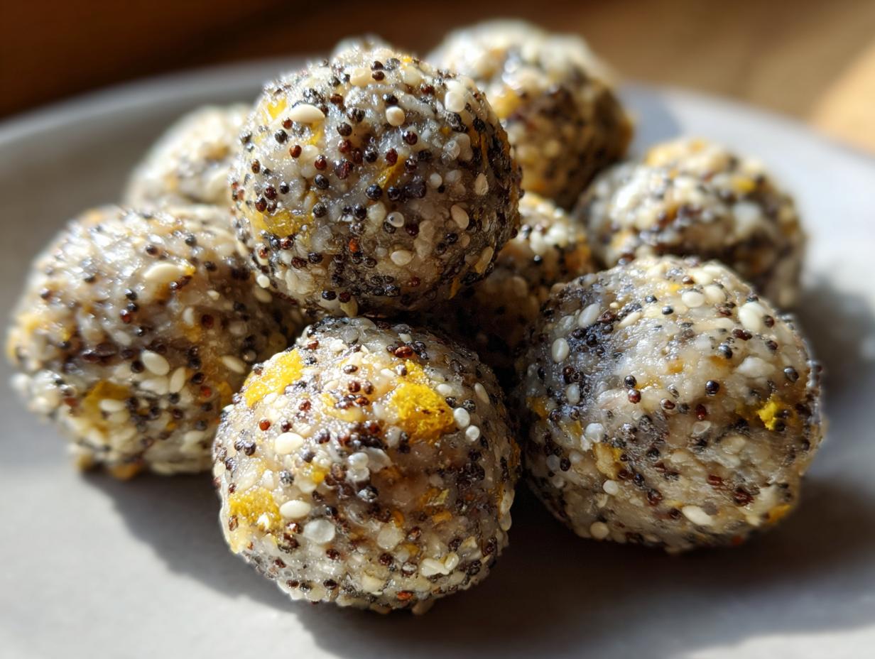 Lemon Poppy Seed Energy Balls - detail 2