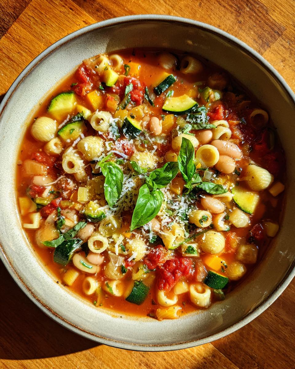 Minestrone with Zucchini - detail 2