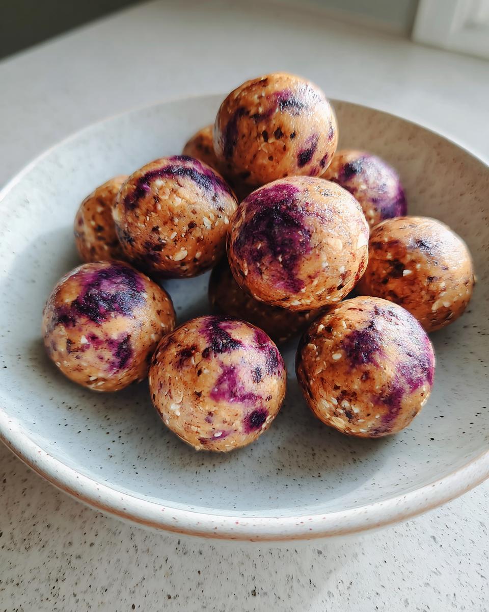 Peanut Butter & Jelly Protein Balls - detail 2