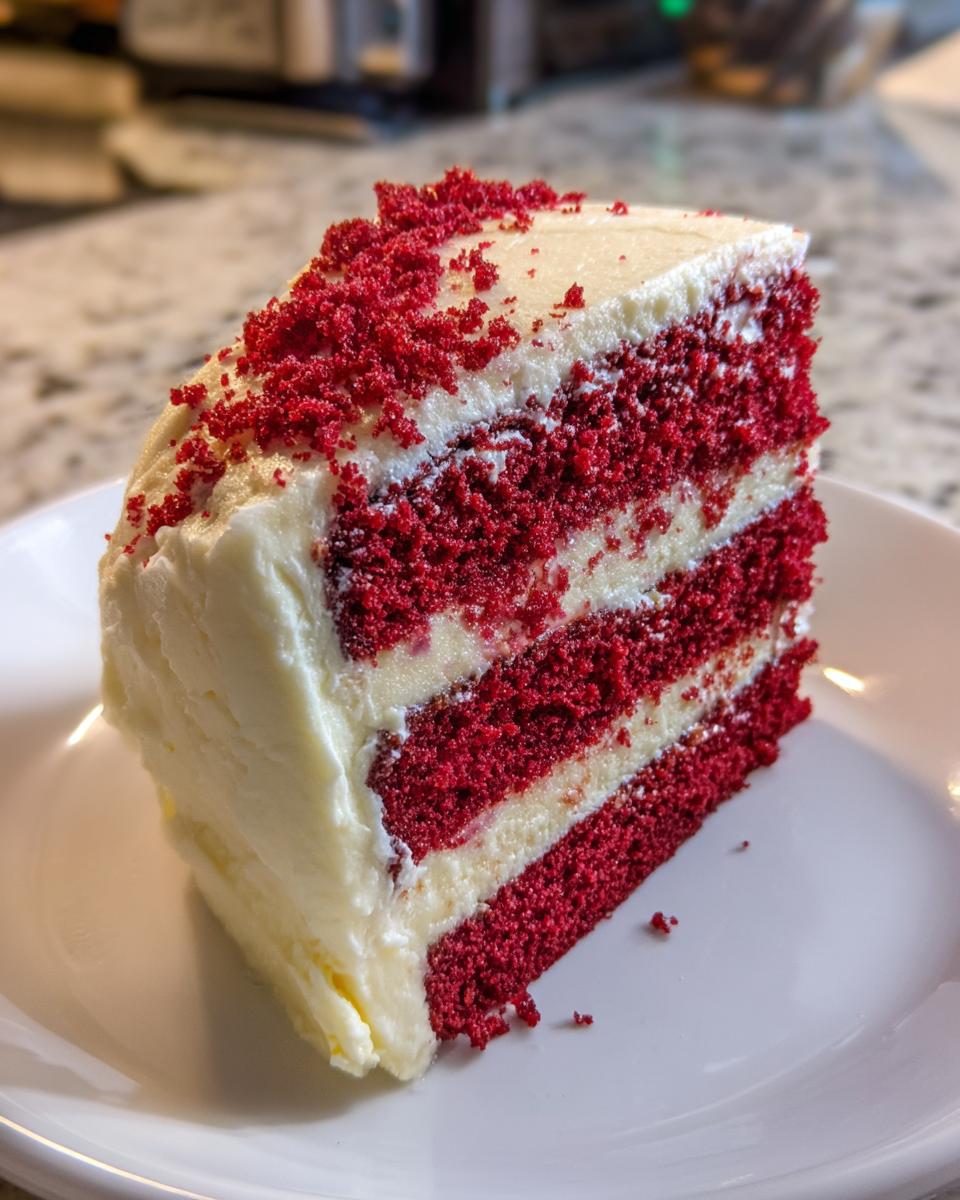 Red velvet layer cake - detail 2