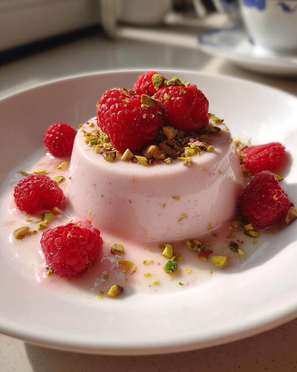 Rose water panna cotta - detail 2
