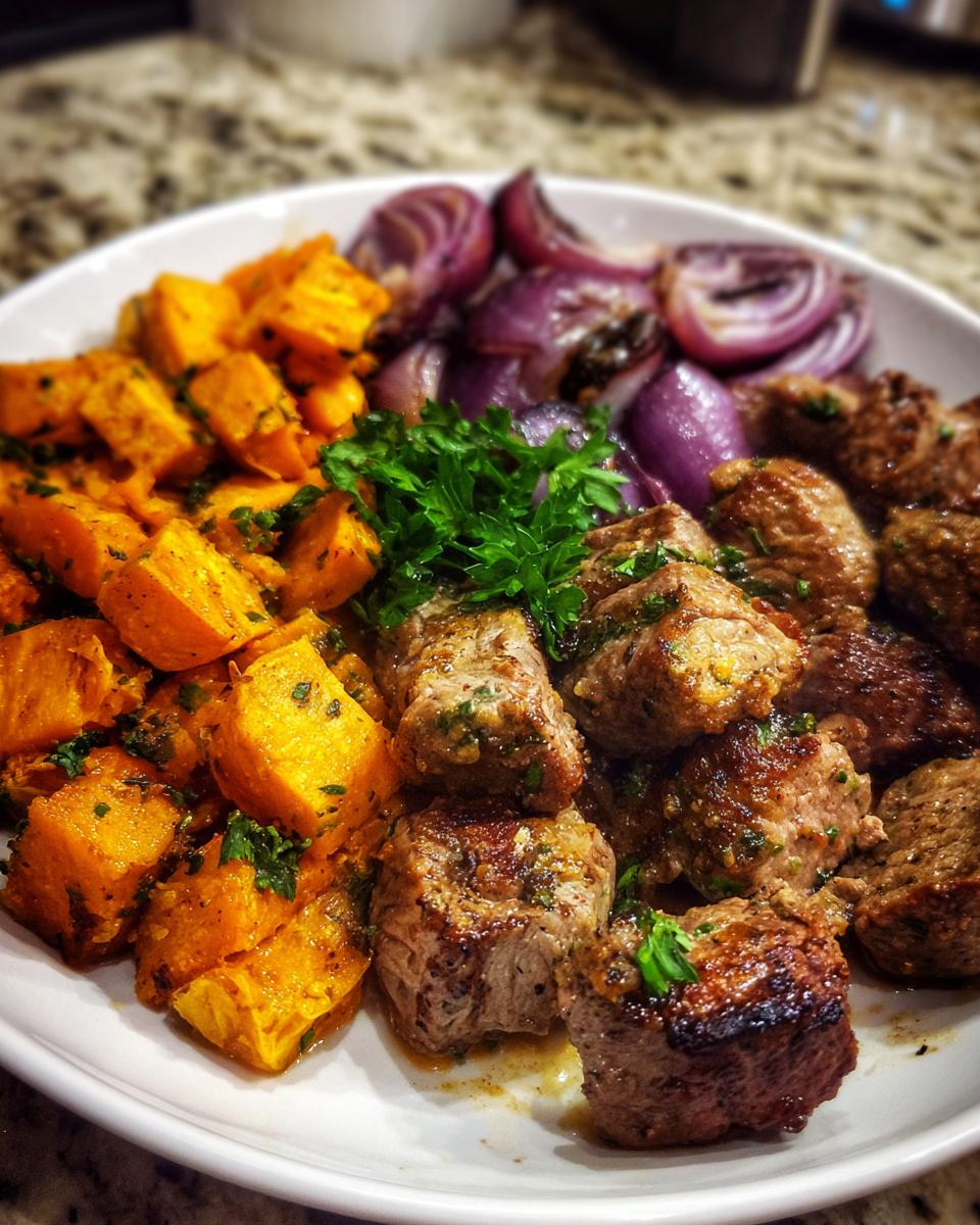 Sheet Pan Lamb Dinner with Sweet Potatoes - detail 2