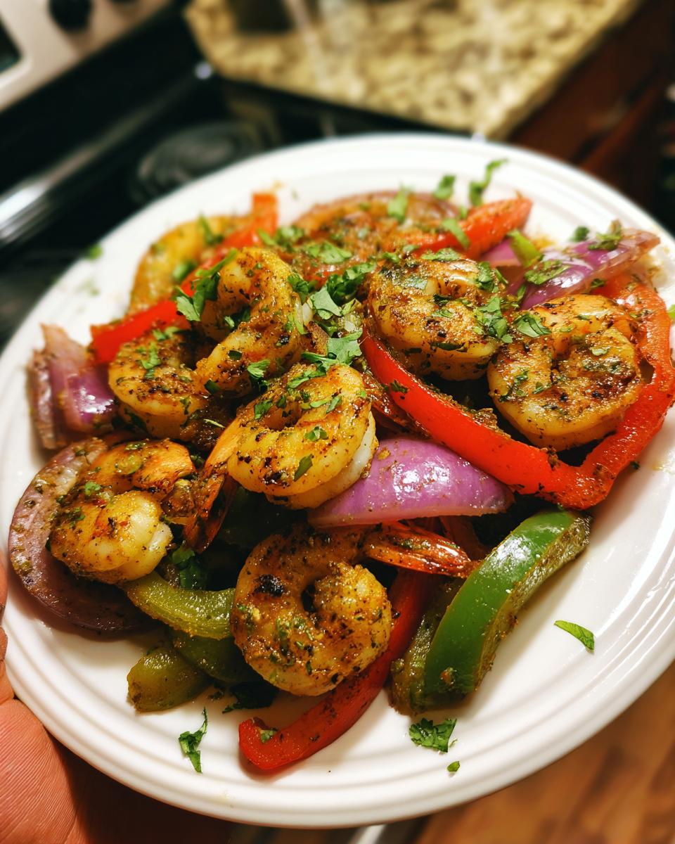 Sheet Pan Shrimp Fajitas - detail 2