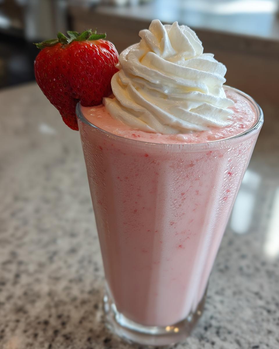 Strawberry milkshake - detail 2