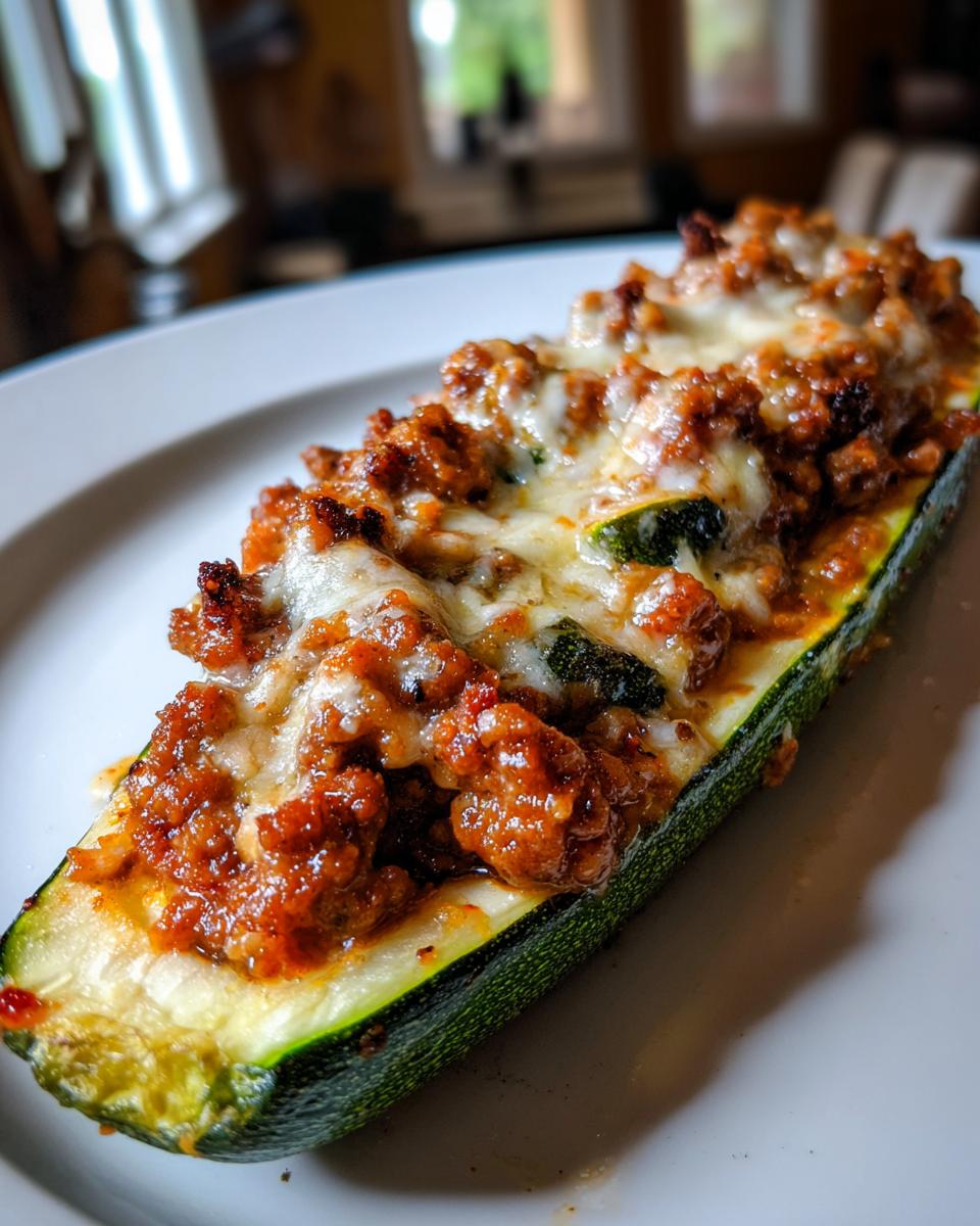 Stuffed Zucchini Boats - detail 2