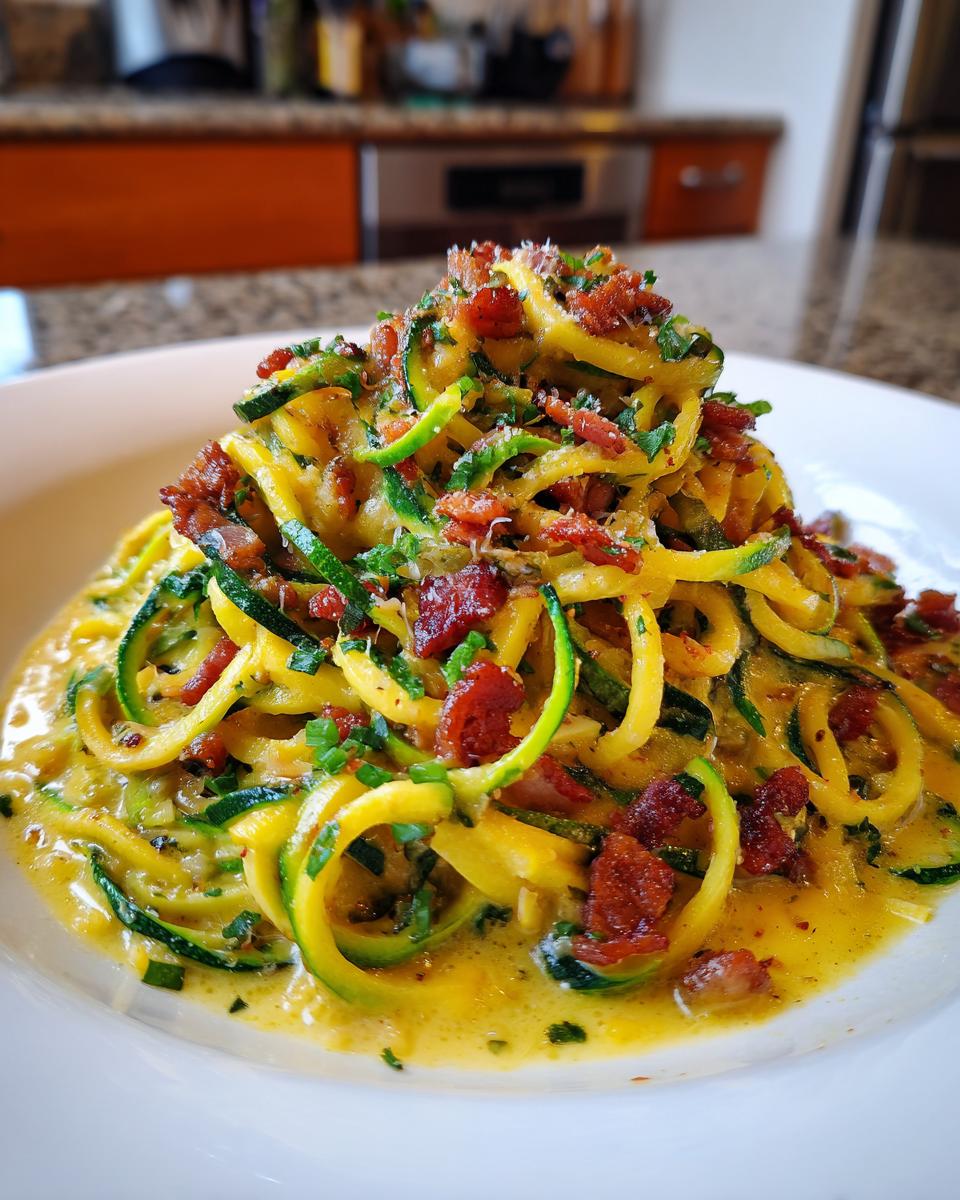 Zucchini Carbonara - detail 2