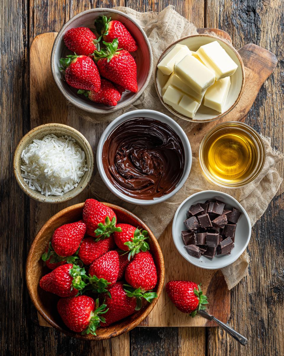 Chocolate-dipped strawberries - detail 1