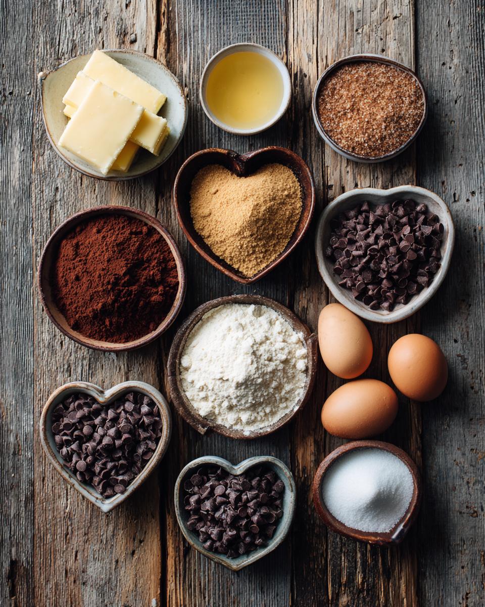 Heart-shaped brownies - detail 1