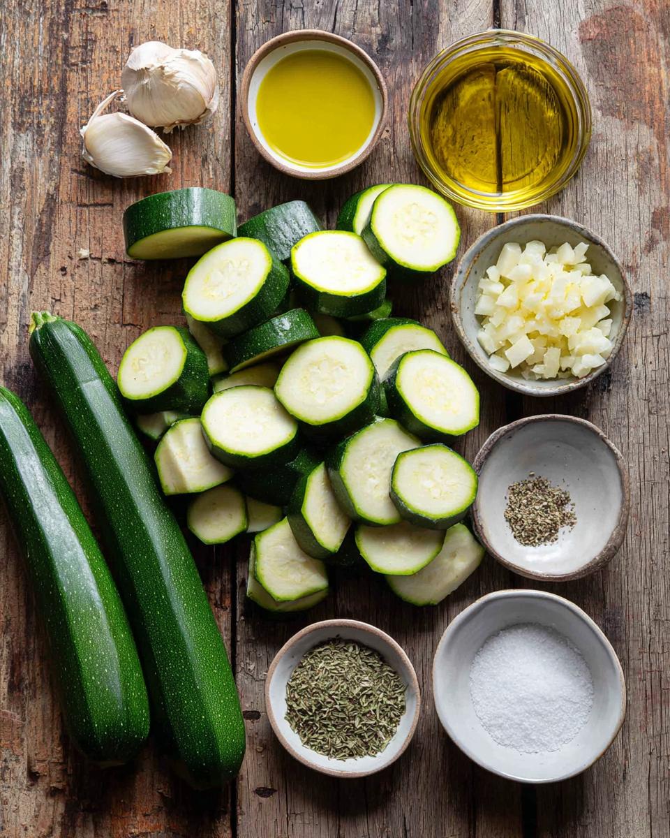 Roasted Zucchini with Garlic - detail 1