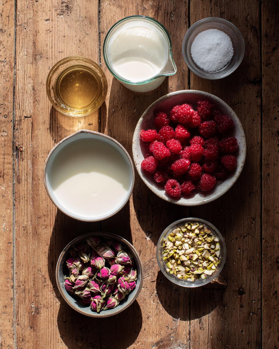 Rose water panna cotta - detail 1