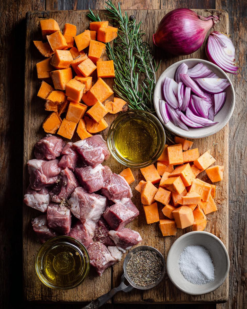 Sheet Pan Lamb Dinner with Sweet Potatoes - detail 1
