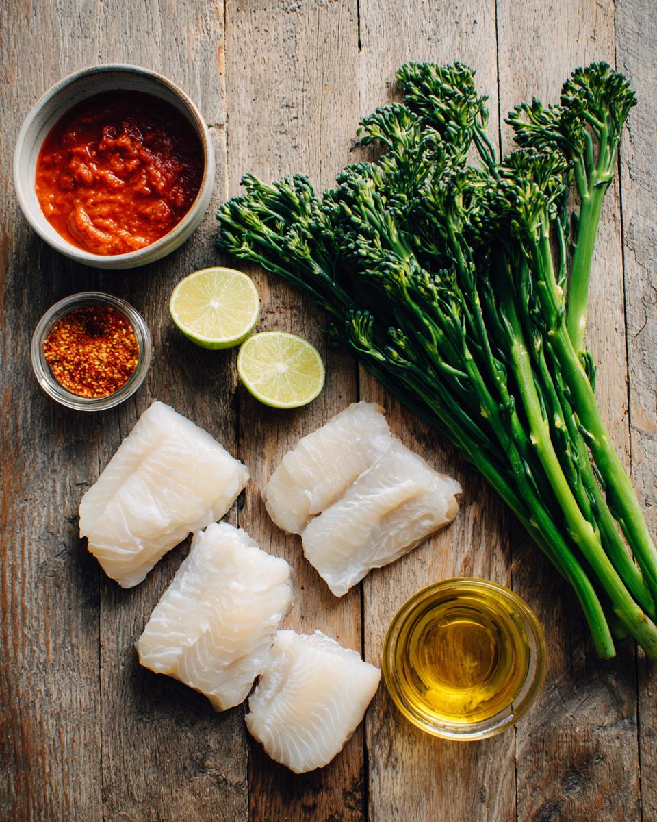 Thai Sweet Chili Baked Fish with Broccolini - detail 1