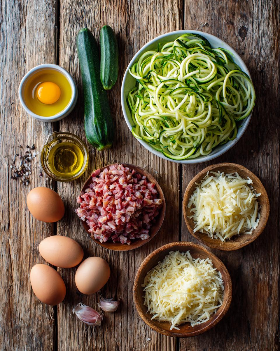 Zucchini Carbonara - detail 1