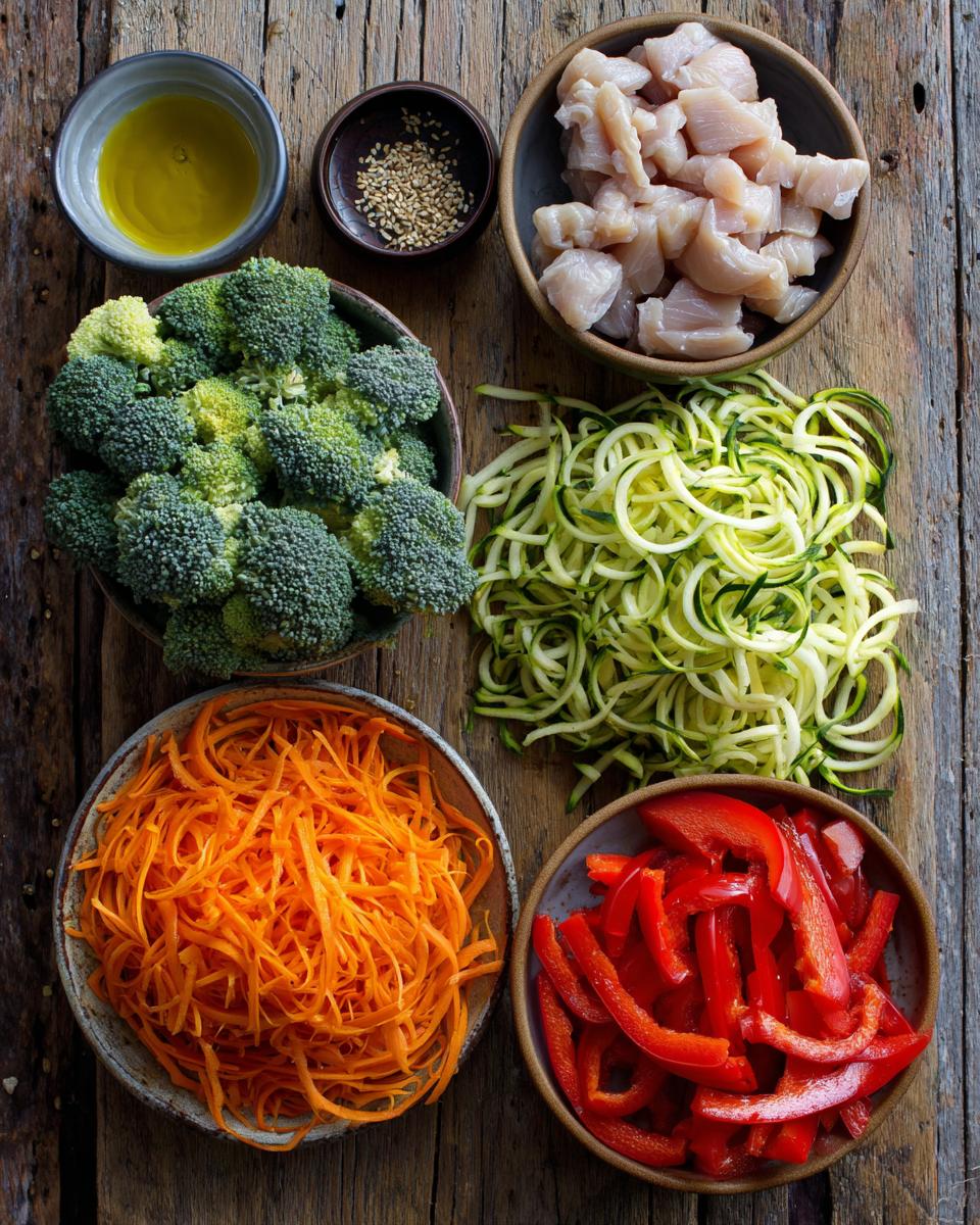 Zucchini Noodle Stir Fry - detail 1