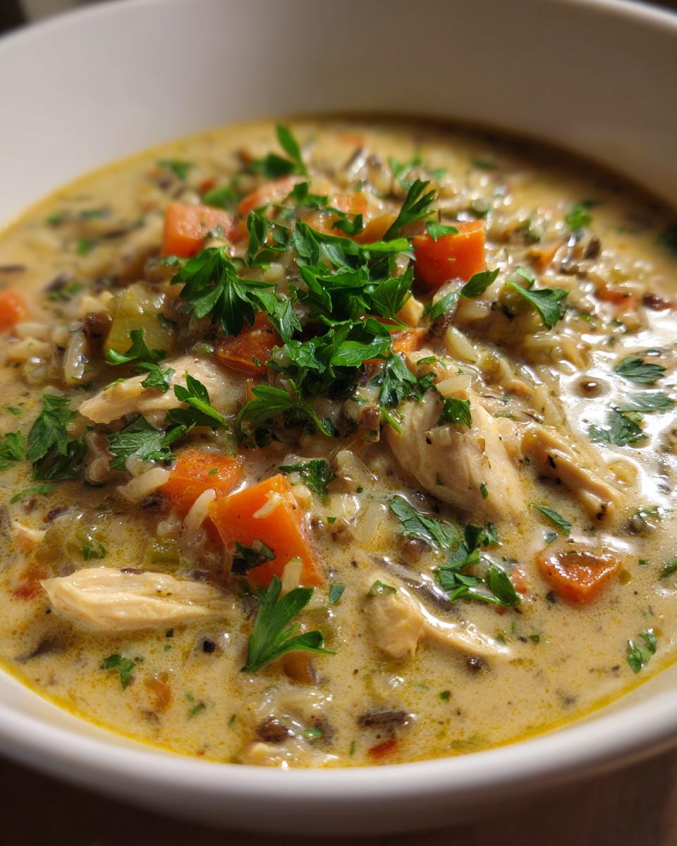 Chicken and Wild Rice Soup - detail 2