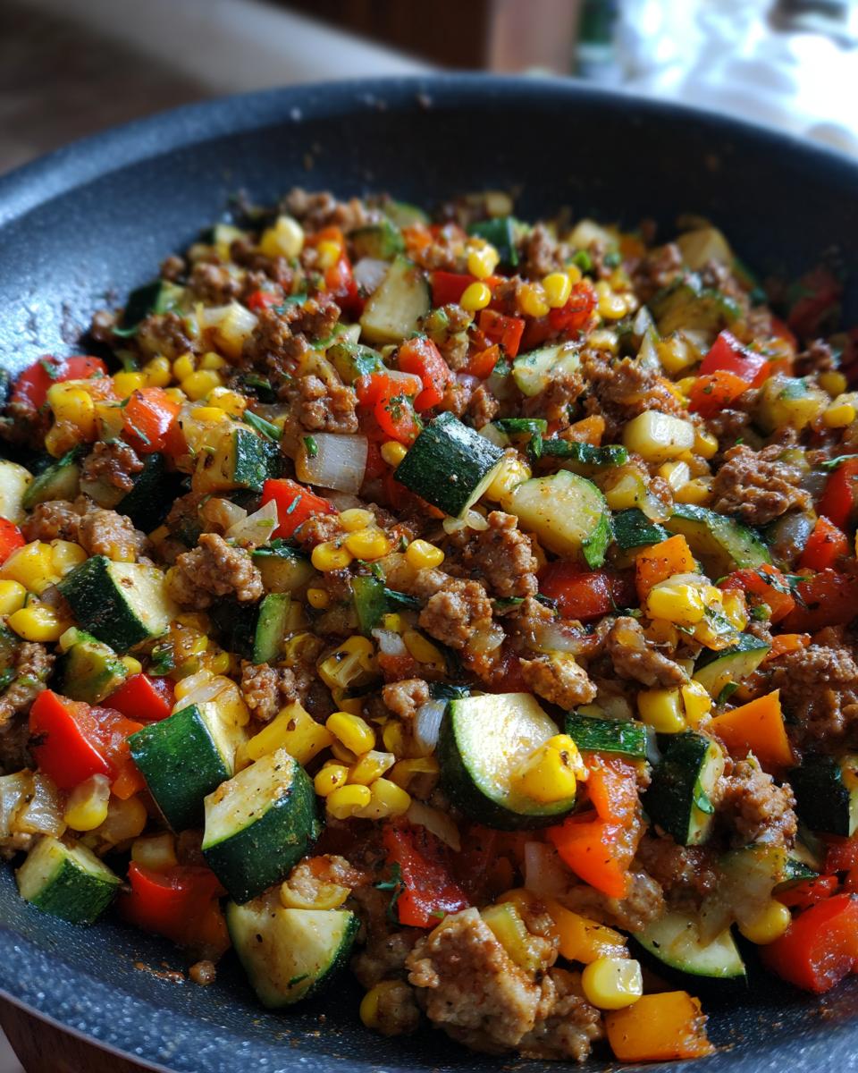 Ground Turkey and Vegetable Skillet - detail 2