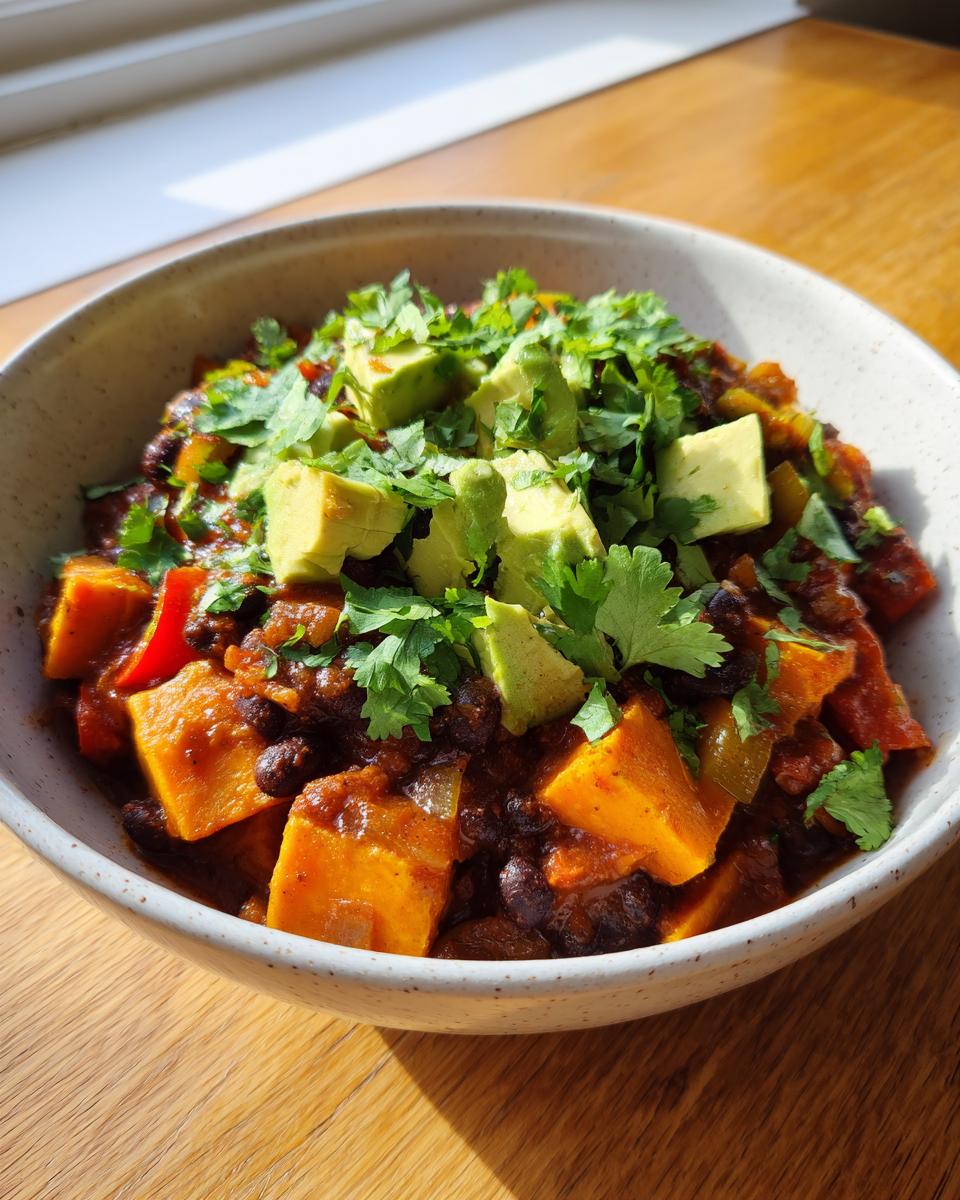 Sweet Potato and Black Bean Chili - detail 2